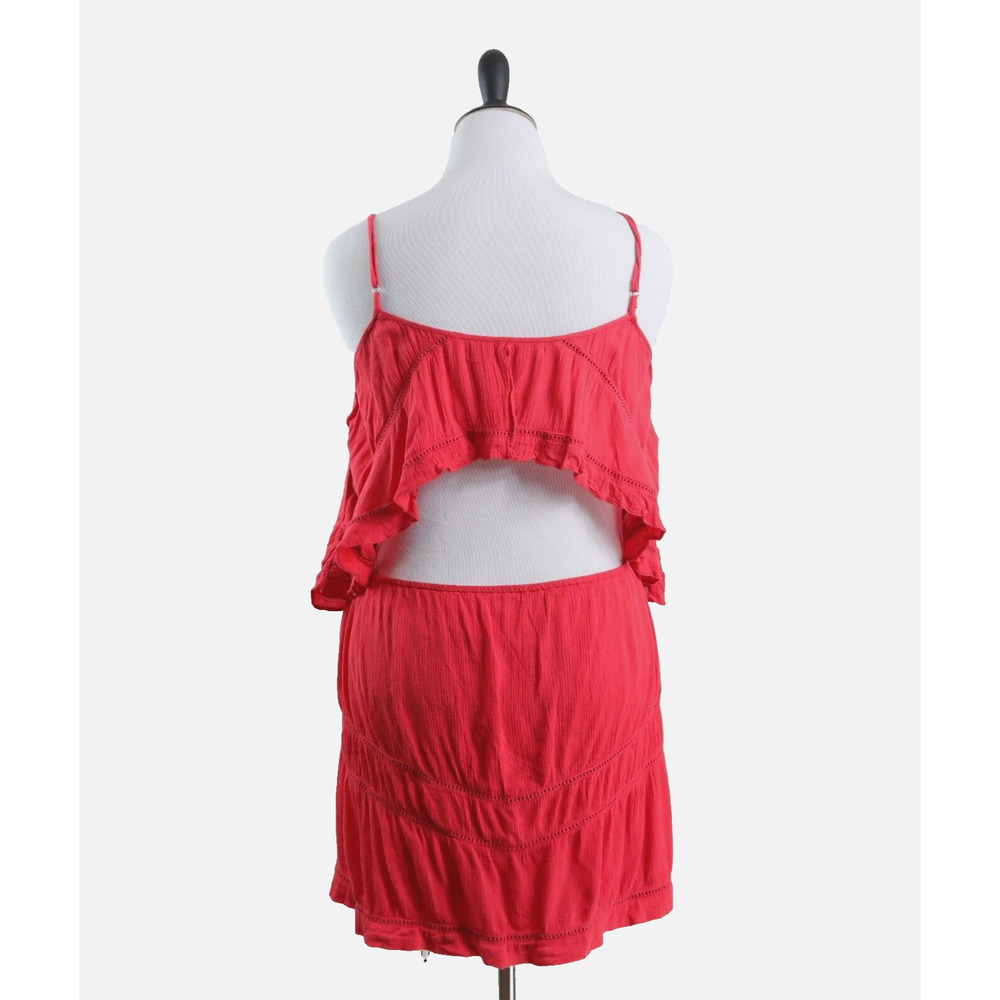 Lovers + Friends Size L Paradise Bay Dress Open Back Rust Orange - Picture 5 of 11